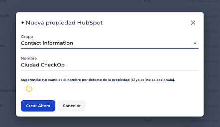 crear propiedad cliente