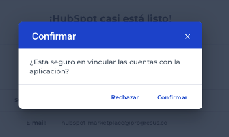 confirmar vinculacion