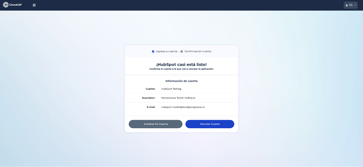 vincular cuenta
