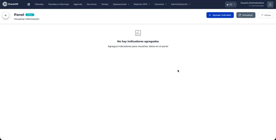 PaneleseInformes-CrearIndicadorEstandar